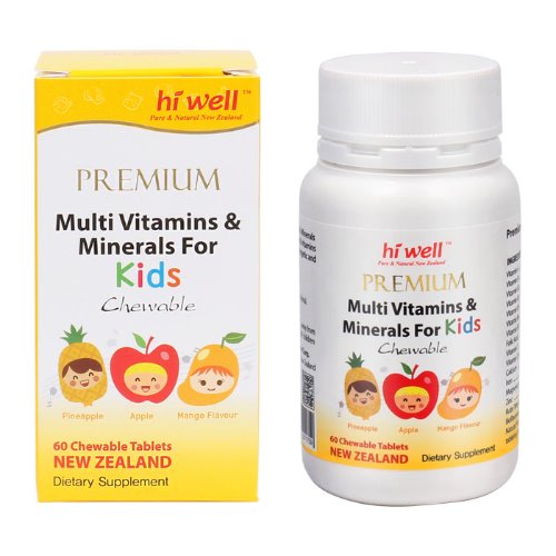 하이웰 키즈 비타민&amp;미네랄 60 츄어블정X3통 KIDS Vitamins&amp;Minerals 뉴질랜드직구