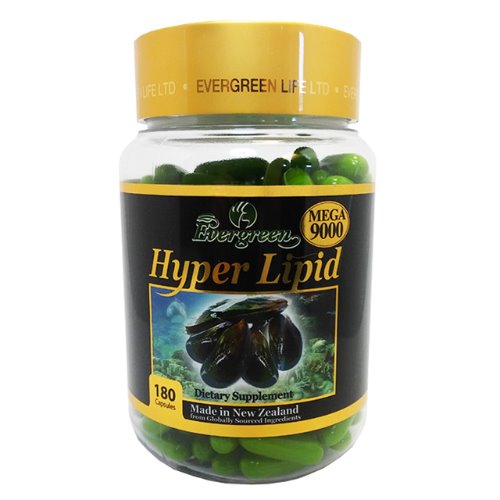 에버그린 하이퍼리피드 메가 초록잎홍합 9000 180캡슐 Hyper Lipid Mega MUSSEL 뉴질랜드 푸른입녹색청홍합