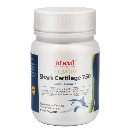 하이웰 상어연골 콘드로이친+비타민D 750mg 100 식물성캡슐 shark cartilage