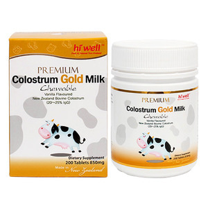 하이웰 프리미엄 골드 초유 400mg 200 츄어블정 PREMIUM Colostrum Gold Milk  뉴질랜드직구